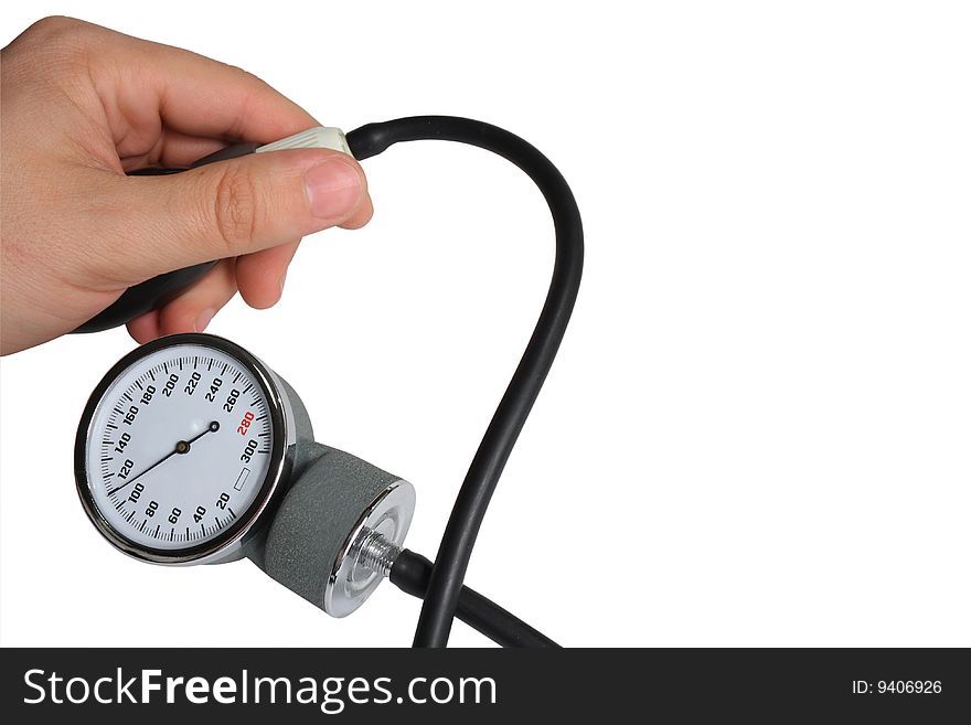 Medical examination of the measurement of blood pressure. Medical examination of the measurement of blood pressure