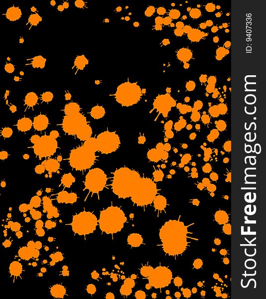 Orange blot background, vector illustration, AI file included