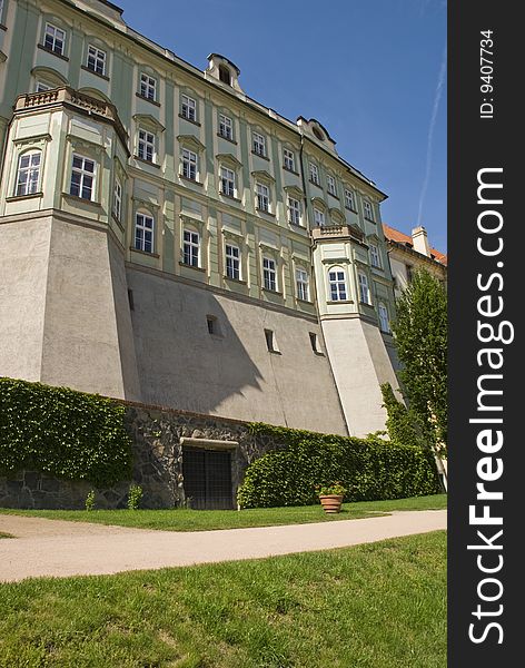 Detail of the Hradcany Castle in Prague. Detail of the Hradcany Castle in Prague.