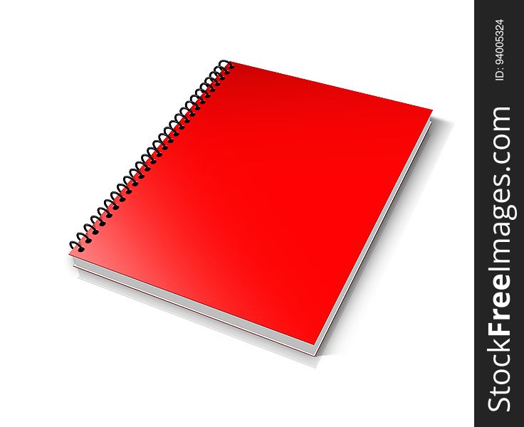 Red, Notebook, Product Design, Brand