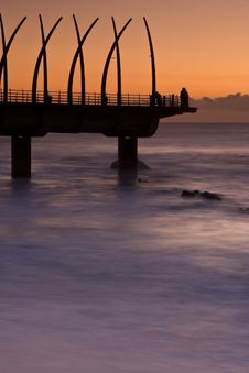 Sunrise Pier Royalty Free Stock Images Sunrise Pier Royalty Free Stock Images