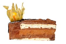 Chocolate Cake With Nut Stock Image Chocolate Cake With Nut Stock Image