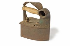 Old Fashion Smoothing-iron Royalty Free Stock Image Old Fashion Smoothing-iron Royalty Free Stock Image