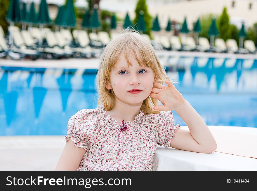 Beautiful little girl in nature. Beautiful little girl in nature