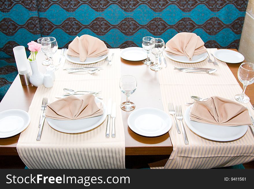 Beautifully decorated table