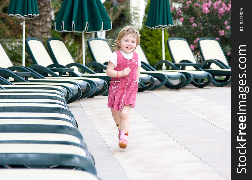 Beautiful little girl in nature. Beautiful little girl in nature