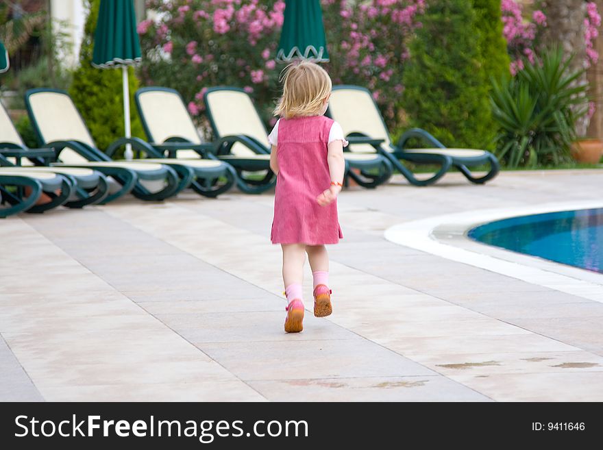 Beautiful little girl in nature. Beautiful little girl in nature