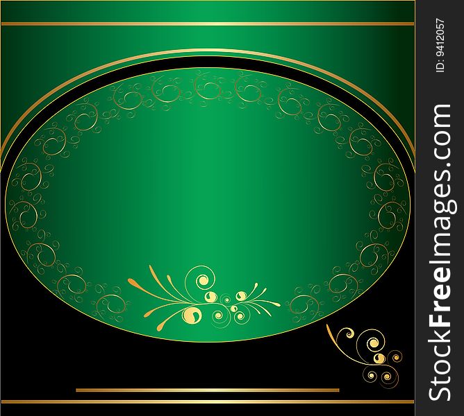 Green and black background vector