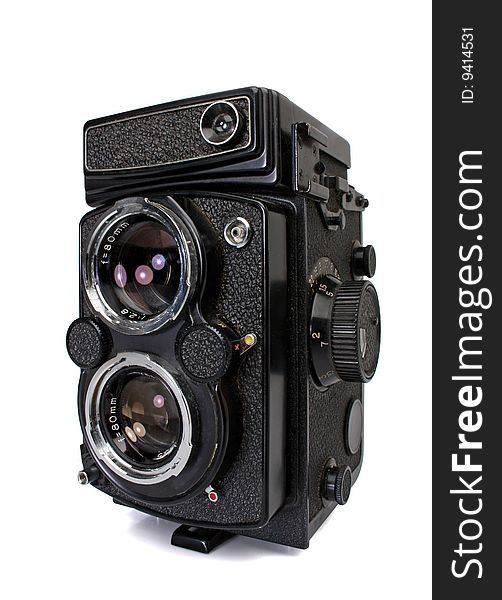 Medium format camera, with clipping path