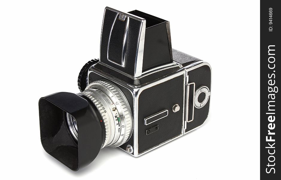 Medium format camera, with clipping path