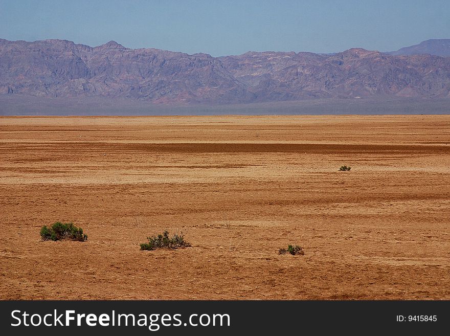 Landscape in the desert of Baja California Norte in Mexico