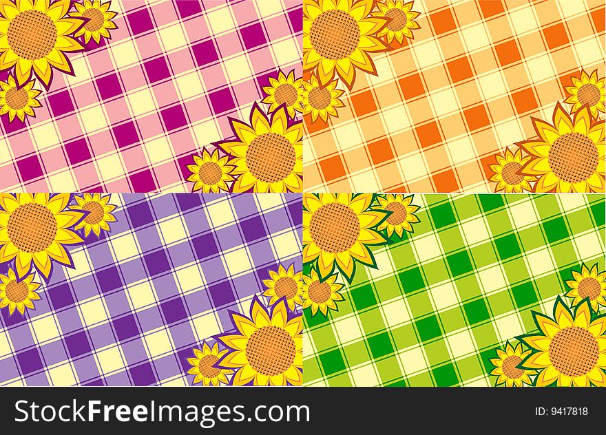 Cloth With Sunflowers