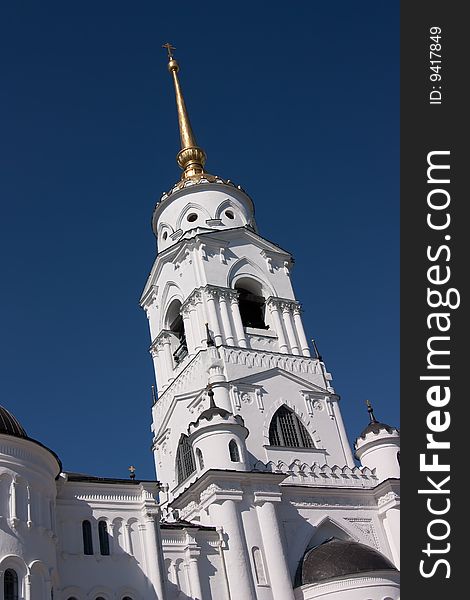 Bell tower of  Uspenskiy Cathedral in Vladimir