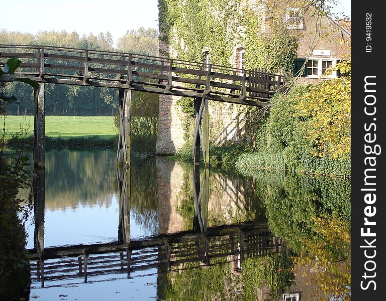 Old dutch ruin of a castle. Old dutch ruin of a castle