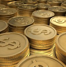 Stacked Coins Stock Photography