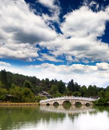 A Scenery Park Near Lijiang Royalty Free Stock Images A Scenery Park Near Lijiang Royalty Free Stock Images