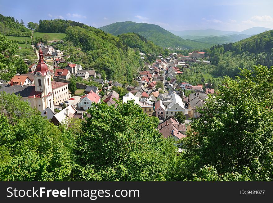 Famous travel destination in Czech republic - Stramberk /Europe/. Famous travel destination in Czech republic - Stramberk /Europe/