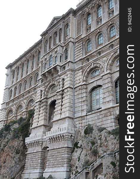 View of the Oceanographic Museum in Monaco