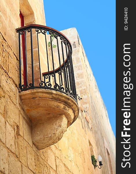 Balcony Of Old  Maltese House