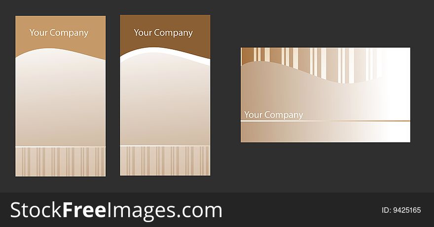 Three software company business cards