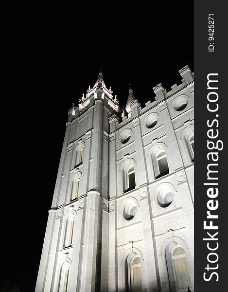 A mormon temple of modern day. A mormon temple of modern day