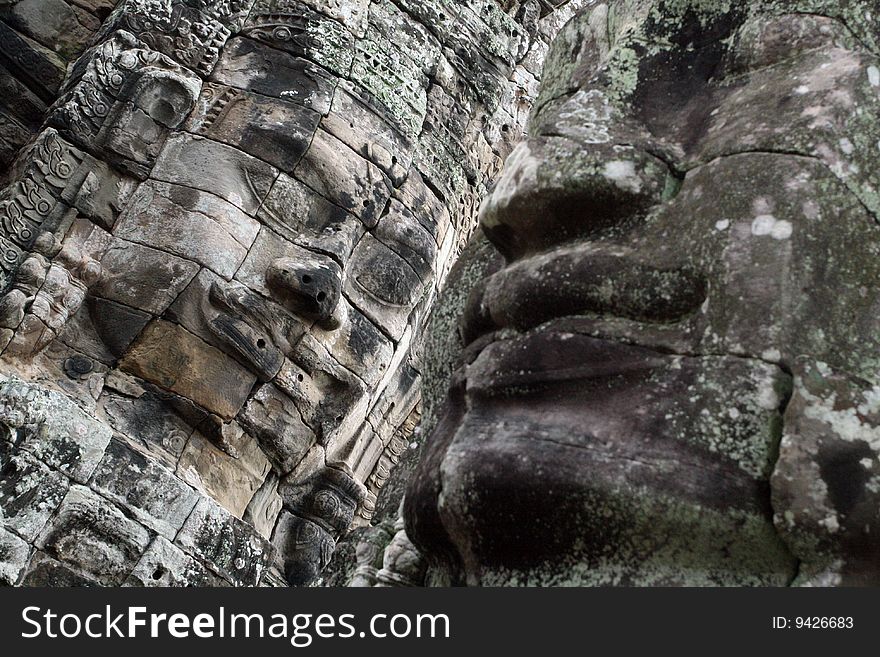 Stone Faces of Angkor, Cambodia