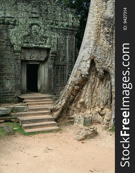 Abandoned Angkor Temple in Cambodia. Abandoned Angkor Temple in Cambodia