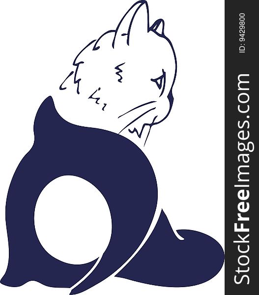 Vector Illustration: Cat - for your desing
