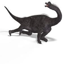 Giant Dinosaur Brachiosaurus With Clipping Path Stock Photography Giant Dinosaur Brachiosaurus With Clipping Path Stock Photography