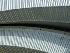 Curved Corrugated Steel Royalty Free Stock Images Curved Corrugated Steel Royalty Free Stock Images