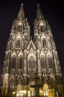 Dom In Cologne At Night Stock Photo Dom In Cologne At Night Stock Photo