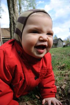 Little Boy Playing In Leaves Stock Photos Little Boy Playing In Leaves Stock Photos