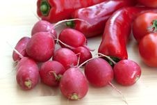 Mixed Vegetables With Red Bell Pepper Stock Photos Mixed Vegetables With Red Bell Pepper Stock Photos
