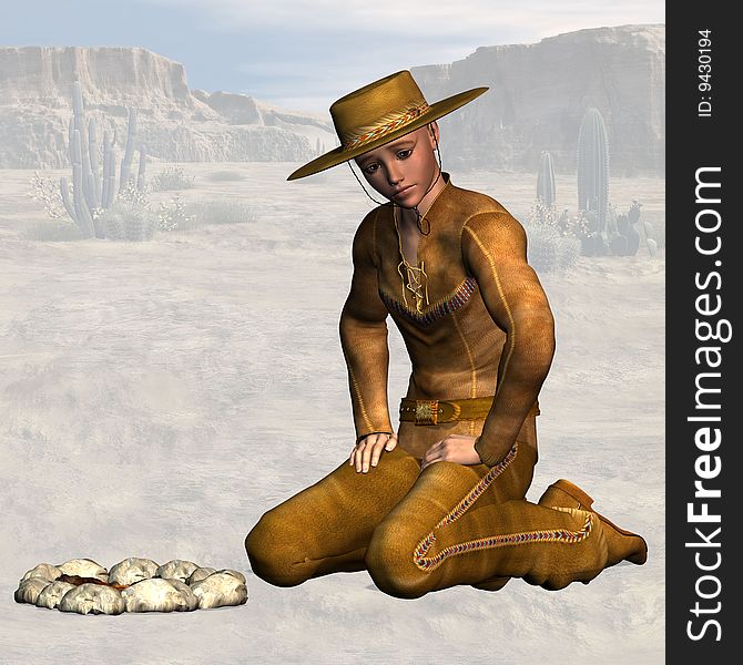 Wild West Series with Cowboys, Indians, Good and Bad Guys Image contains a Clipping Path / Cutting Path for the main object. Wild West Series with Cowboys, Indians, Good and Bad Guys Image contains a Clipping Path / Cutting Path for the main object