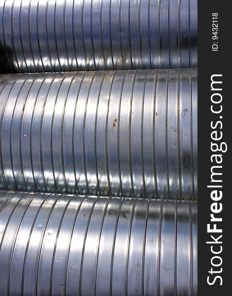 Steel tubes seen by close