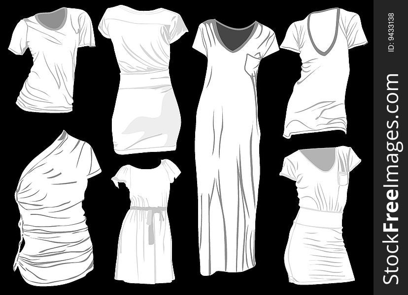 Fashion apparel female  t-shier and other