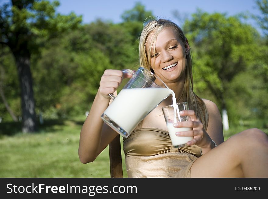 Girl with the jug of milk