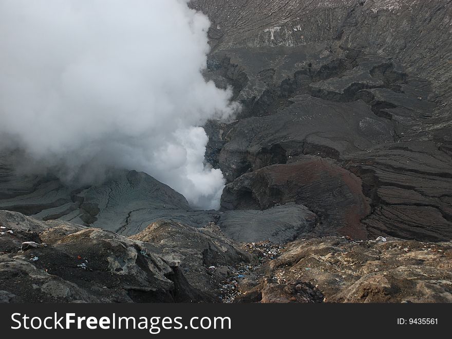 Volcano Bromo, Eastern Java. Indonesia. Volcano Bromo, Eastern Java. Indonesia