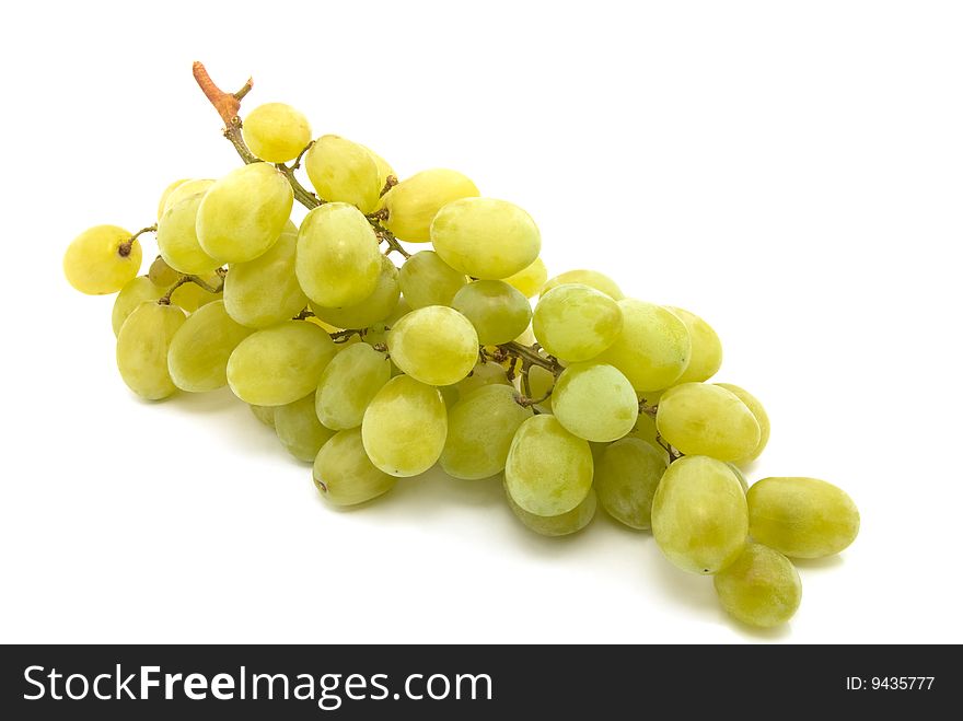 Grape cluster isolated on white background