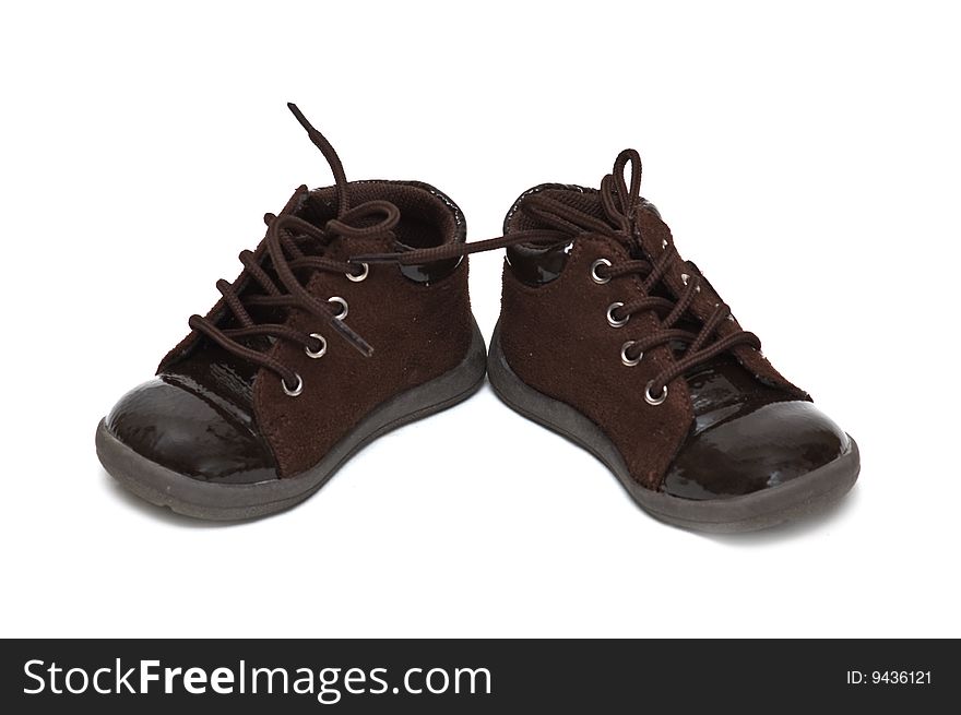 Brown baby boots