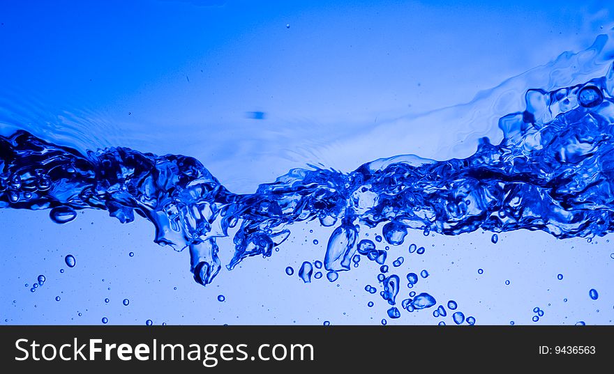 Background with splashing water.Water drop