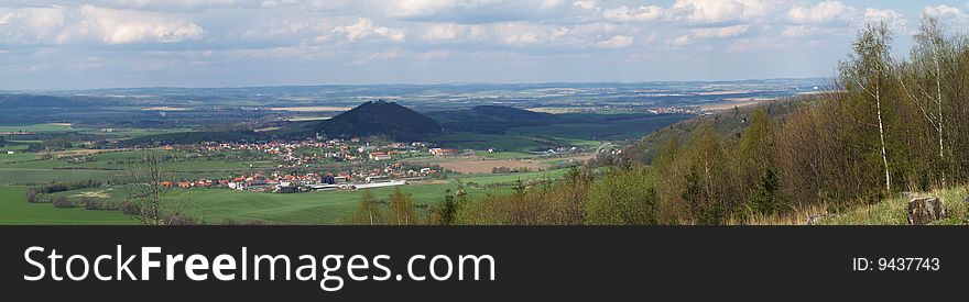 Panorama of Czech country