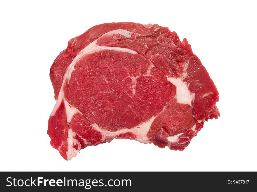 Raw meat isolated on a white background. Raw meat isolated on a white background