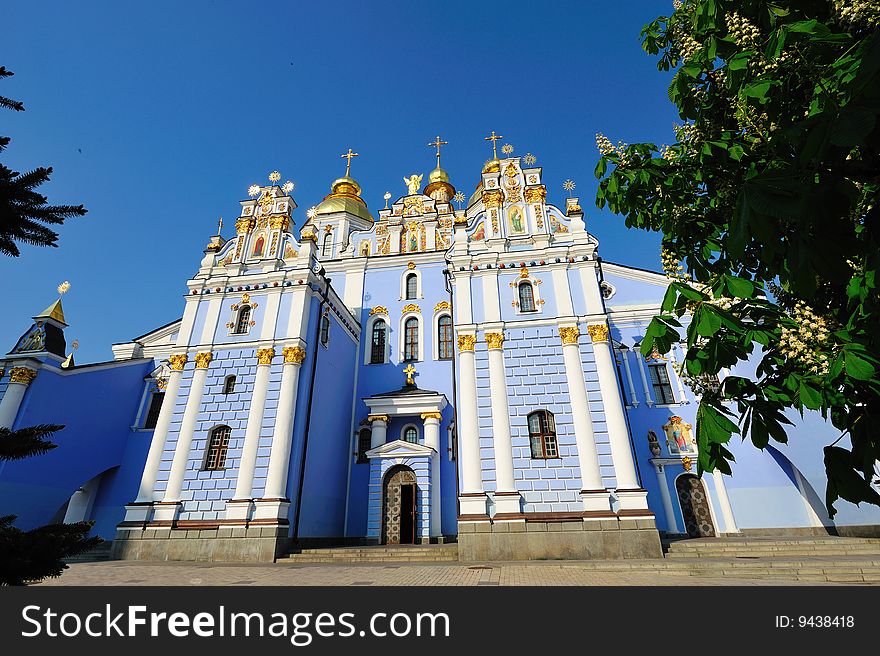 Renovated cathedral of saint Michail in Kiev