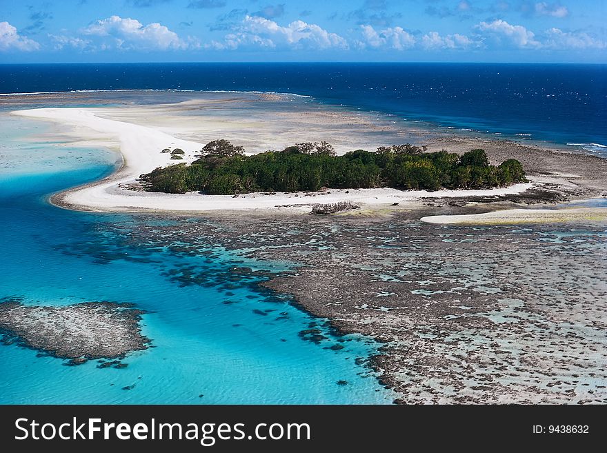 Walks along the line of surf on an island. Walks along the line of surf on an island