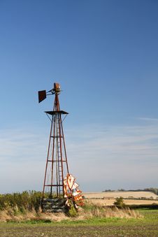 Derelict Prairie Windmill Royalty Free Stock Photos Derelict Prairie Windmill Royalty Free Stock Photos