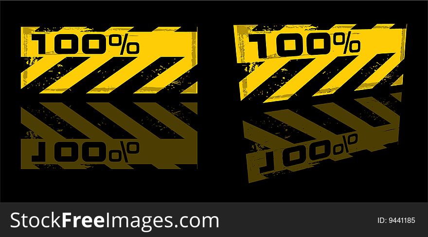 Danger percent banner