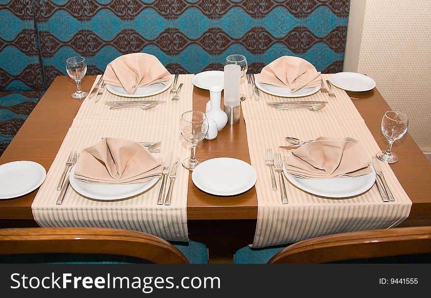 Beautifully decorated table