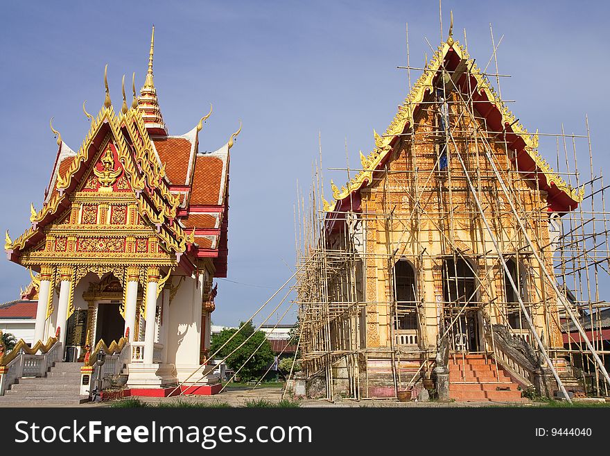 Wat Mahathat, Nakorn Panom province, Thailand. Wat Mahathat, Nakorn Panom province, Thailand