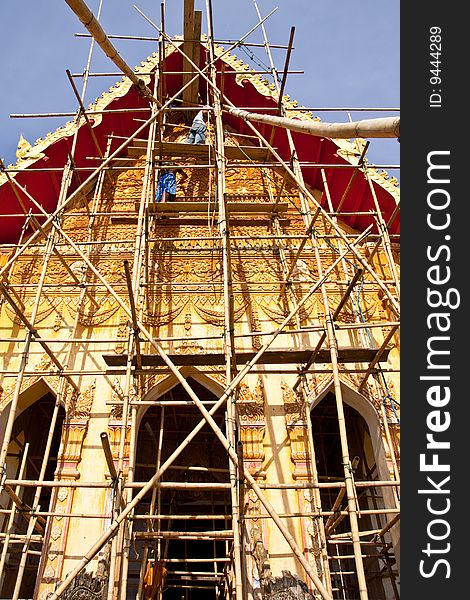 Wat Mahathat, Nakorn Panom province, Thailand. Wat Mahathat, Nakorn Panom province, Thailand